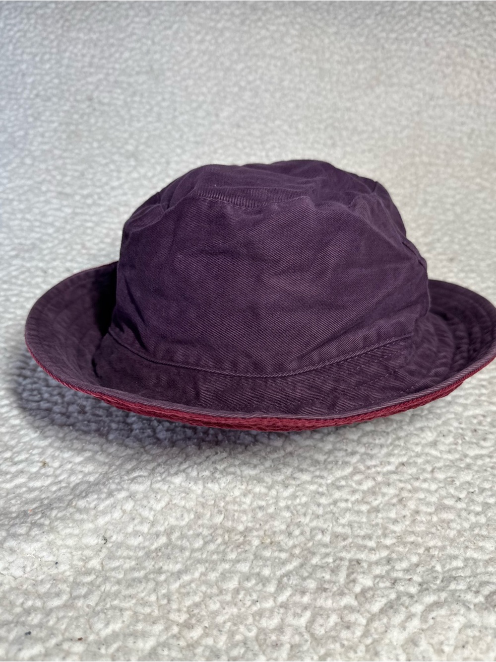 Reversible Purple and Red Bucket Hat - women’s Accessories